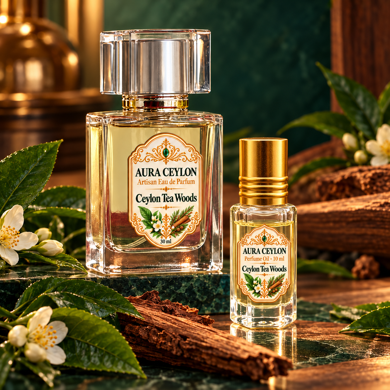 Ceylon Tea Woods Eau de Parfum and perfume oil